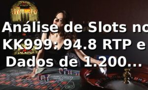 📊 Análise de Slots no KK999: 94.8% RTP e Dados de 1.200 Transações